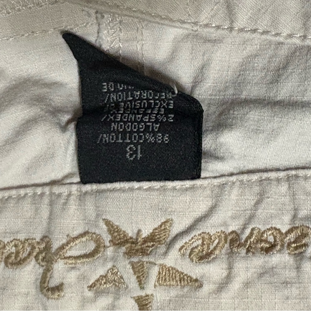 Women’s Cream Cargo Pants - Picture 3 of 3